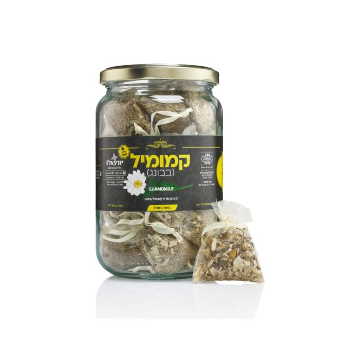 שקיקי קמומיל (בבונג) – 20 שקיקים בצנצנת